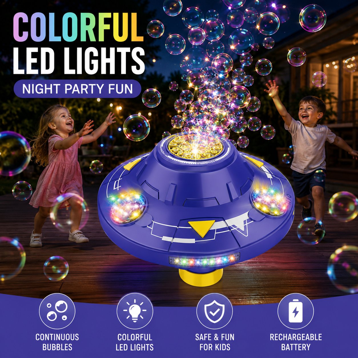 UFO Moving Bubble Machine
