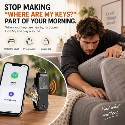 🔑 Smart Key Organizer with Apple Find My – Compact Everyday Key Holder