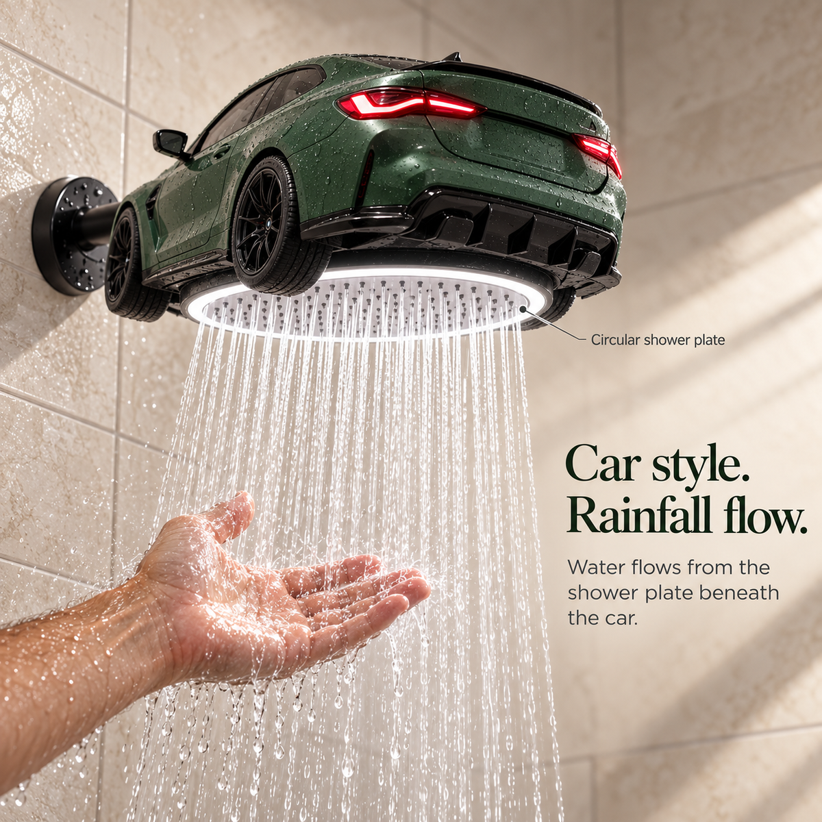🚿 Sports Car Shower Head – Turn Your Daily Shower into a Car Lover’s Dream 🏎️