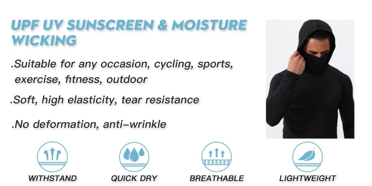 Men's Hoodie 6-Pack – 49% OFF | Slim Fit, UPF Sun Protection, Breathable