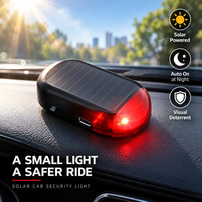 🚗 Solar Car Security Warning Light – Auto-Sensing 5-Second Flash LED with USB Backup Charging