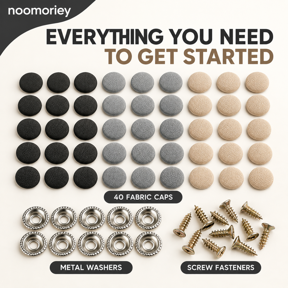 40 Pack Car Roof Headliner Repair Buttons