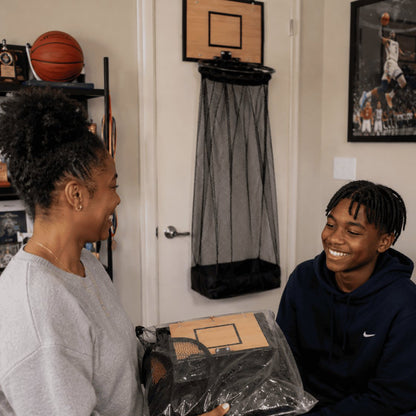 Over-the-Door Basketball Hoop Laundry Hamper