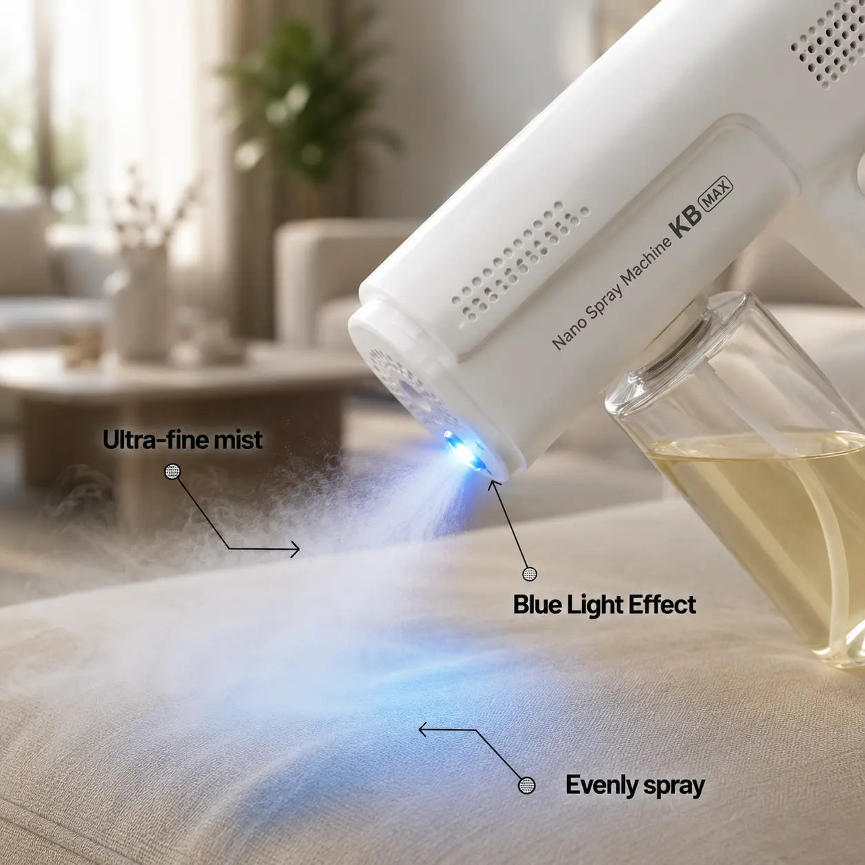 Nano Blue Light Probiotic Pet Odor Eliminator – Bio-Enzyme Urine Cleaner & Deodorizing Spray