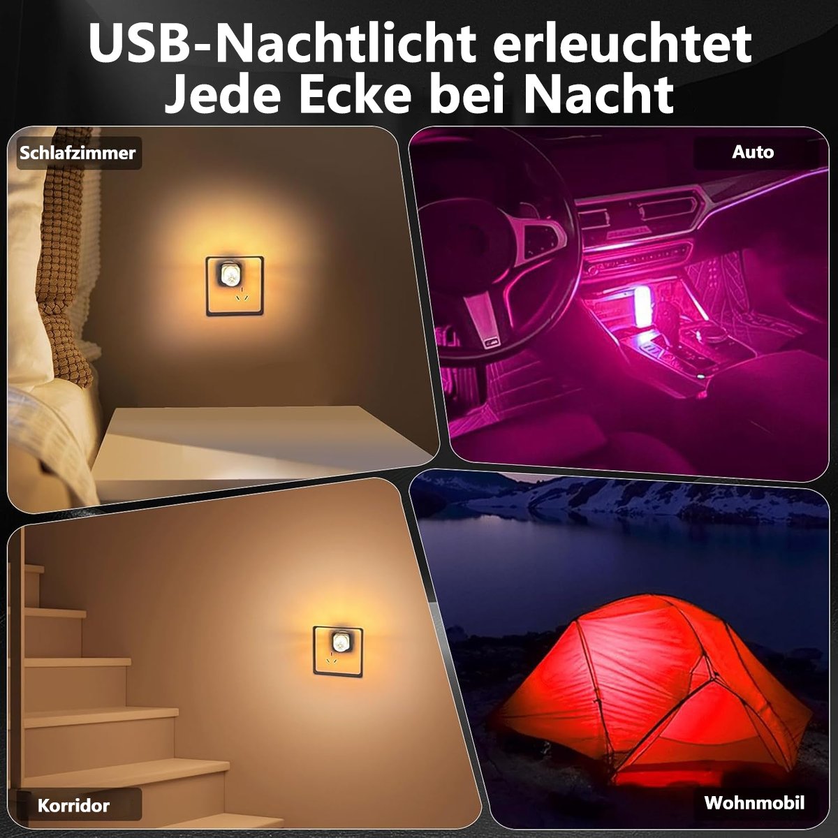 💡USB-Nachtlichtbirne fürs Auto