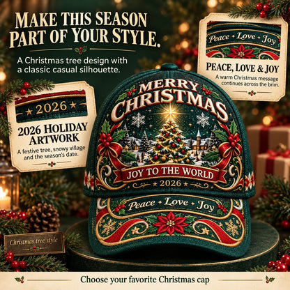 ⏳ Last Day 49% OFF – 🧢🎄 Premium Christmas Embroidered Baseball Cap | Festive Design, Adjustable Fit & Holiday Comfort