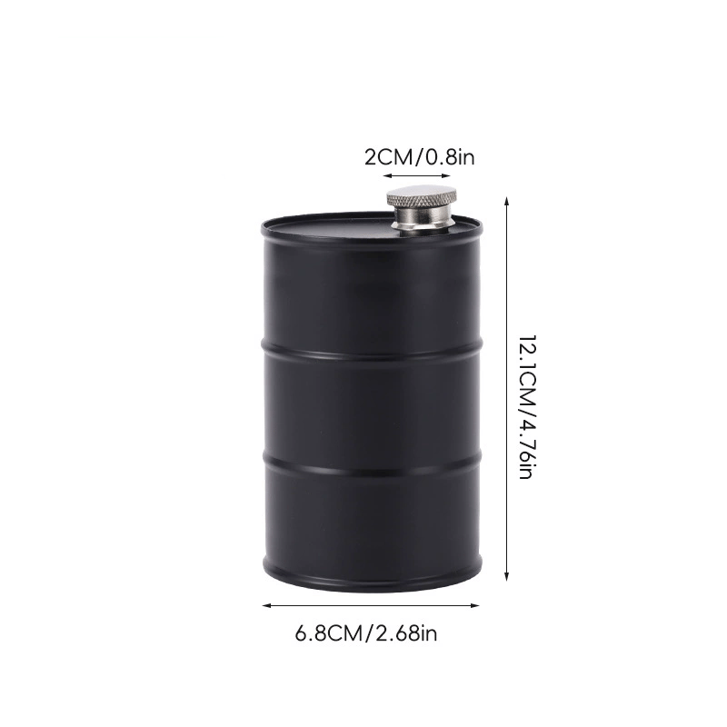 350ml/750ml Oil Drum Anti-rust Leak-proof No Odor Portable Wine Storage🛢Food Grade Camping Whisky Flagon Wine Jug Camping Supplies