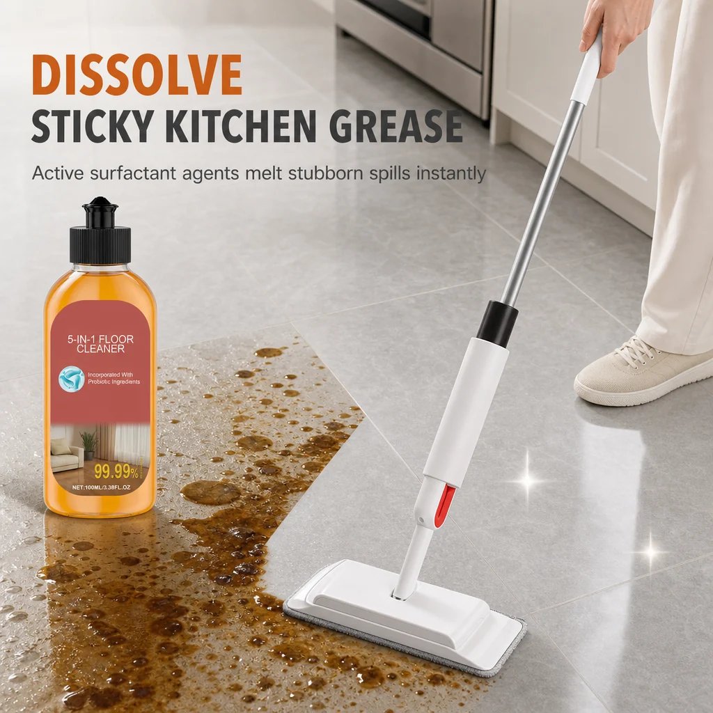 📍📢50% OFF !! ⏰ Floor Cleaner Liquid for Tile Floor Care & Stain Removal