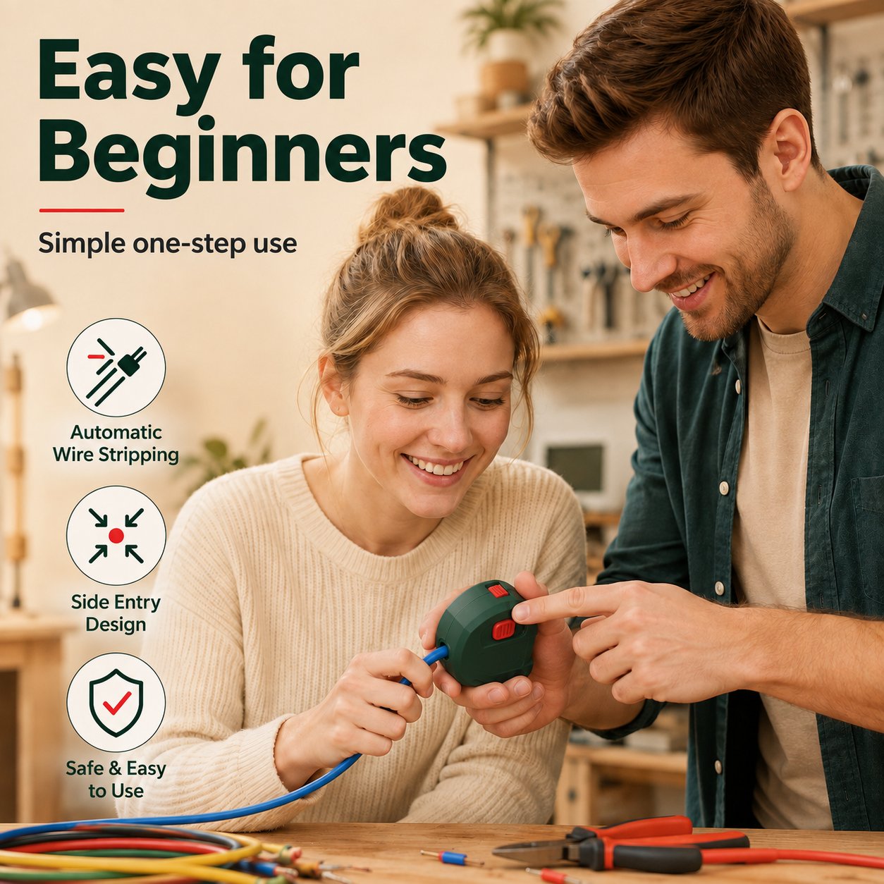 🔧 Bosch Automatic Cable Stripper | ⚡Replace Manual Pliers, Fast One‑Hand Stripping For Electricians & Audio Cable Processing