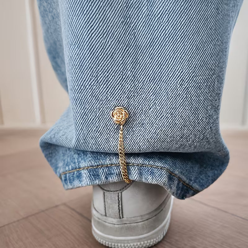 🔥2026 New Magnetic Chain Buckle for Pants Hem Fixing, Anti-Dragging, Clothing Shortening, and Decorative Hem Clips