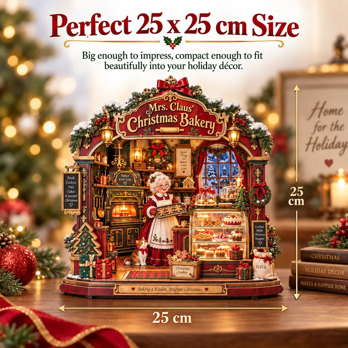 🎄 Mrs. Claus’ Christmas Bakery™——DIY Shadow Box Kit