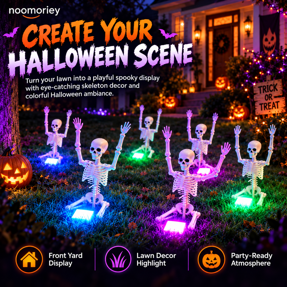 🎃💀 Spooky Crew – Halloween Skeleton Decorations