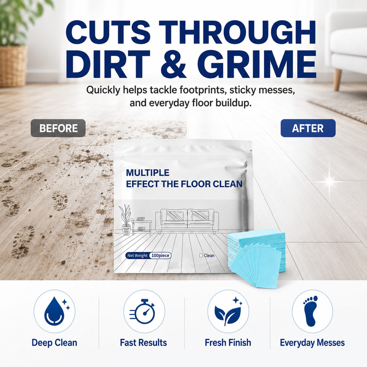 🫧Multi-Surface Antibacterial Cleaner for Hardwood, Tile & Laminate