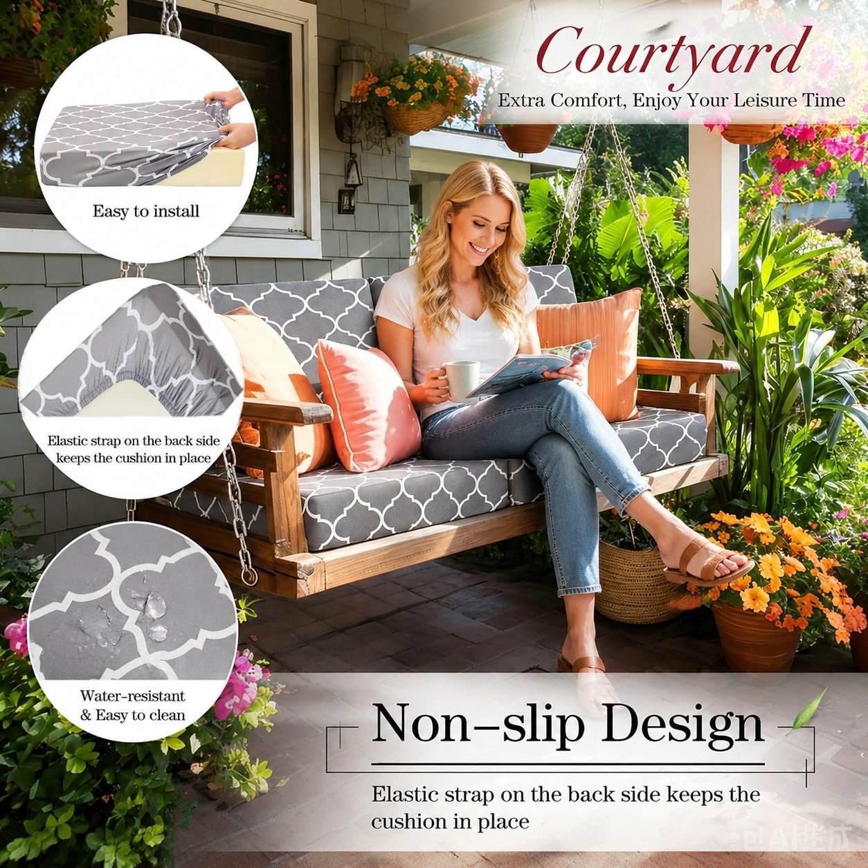 🛋️Outdoor Patio Sofa Cushion Covers