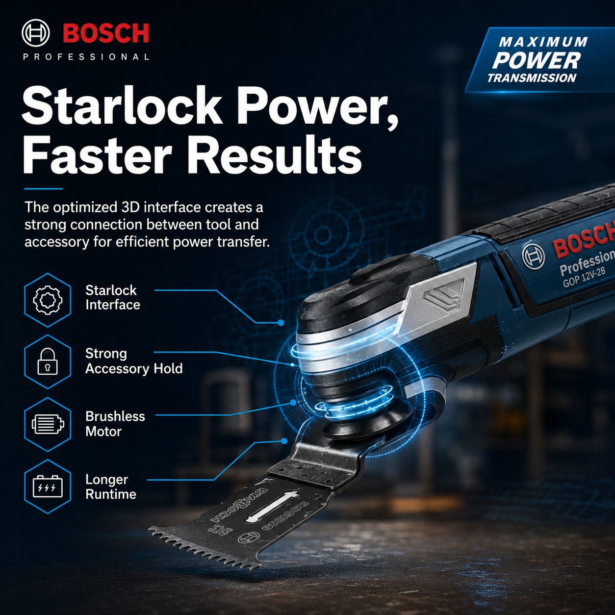 Bosch GOP 12V-28 Compact Cordless Multi-Cutter