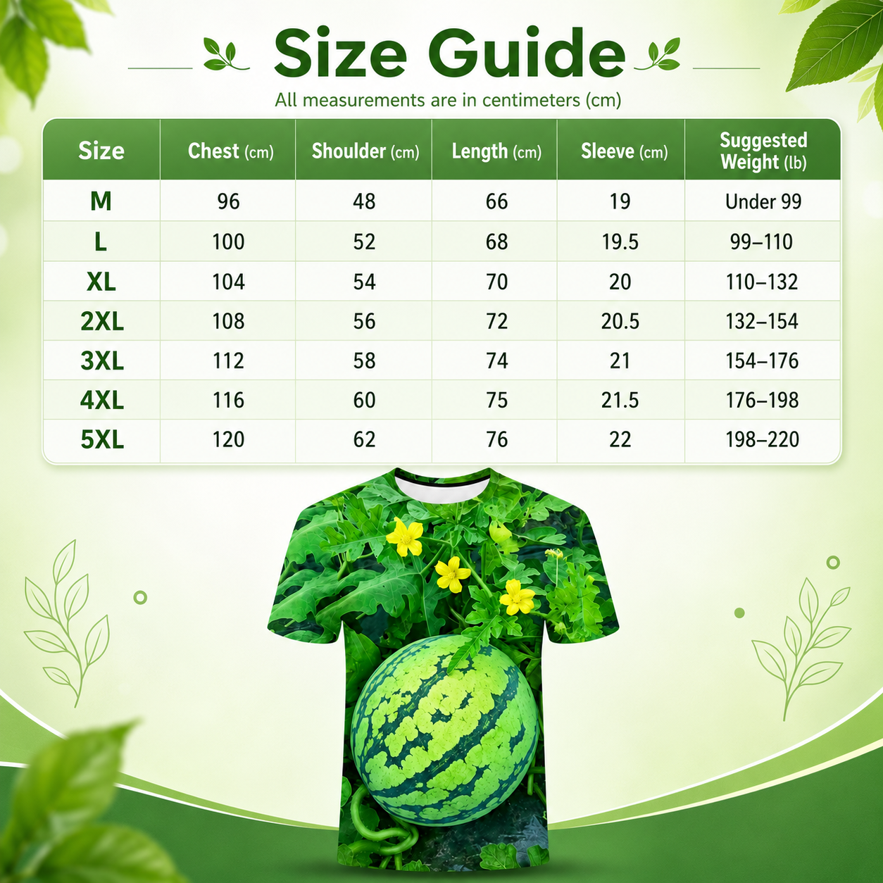 🍉 Funny 3D Watermelon Belly T-Shirt – Summer Novelty Graphic Tee