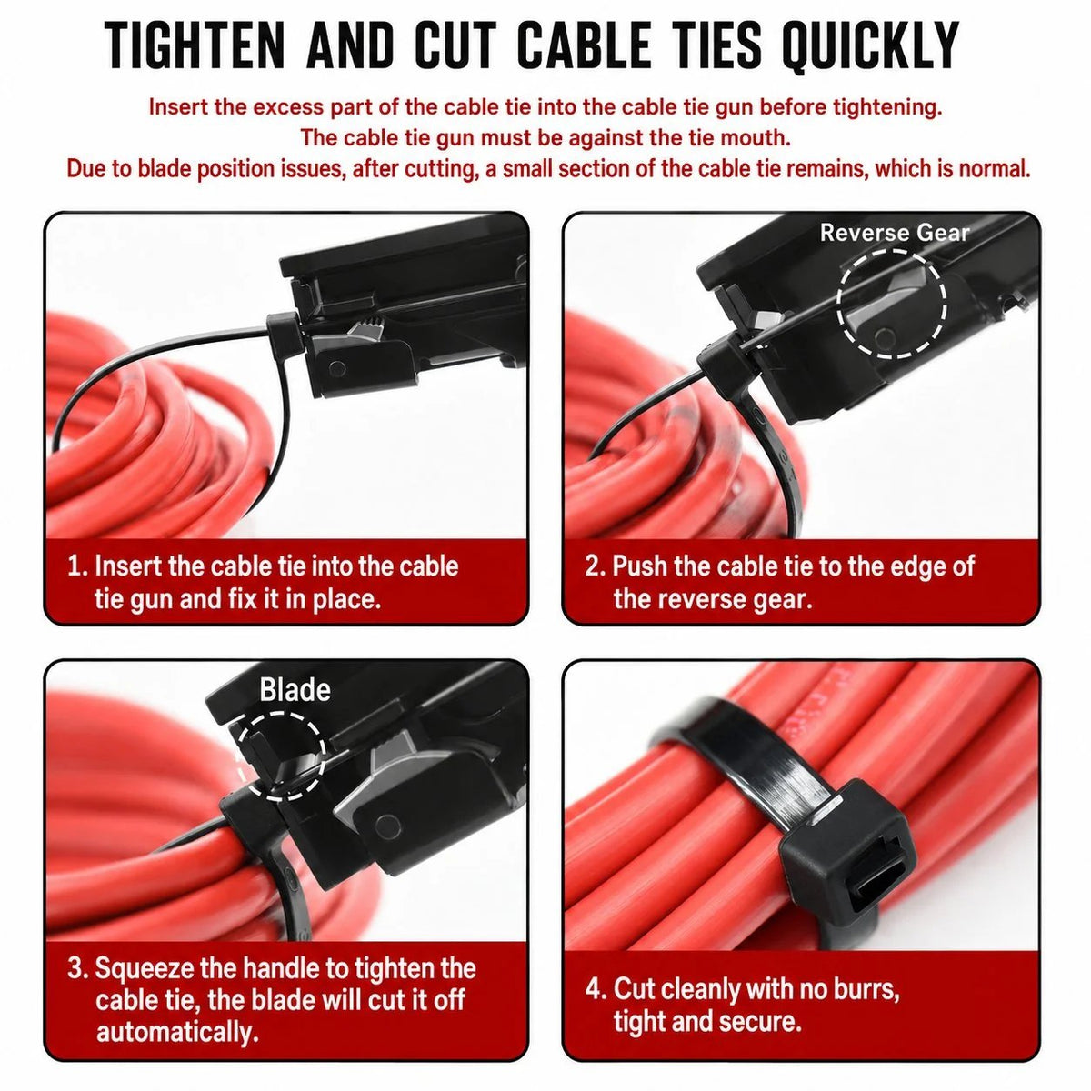 🔥HOT SALE🔥Nylon Cable Tie Tensioning Tool - Adjustable Zip Tie Tightener & Cutter
