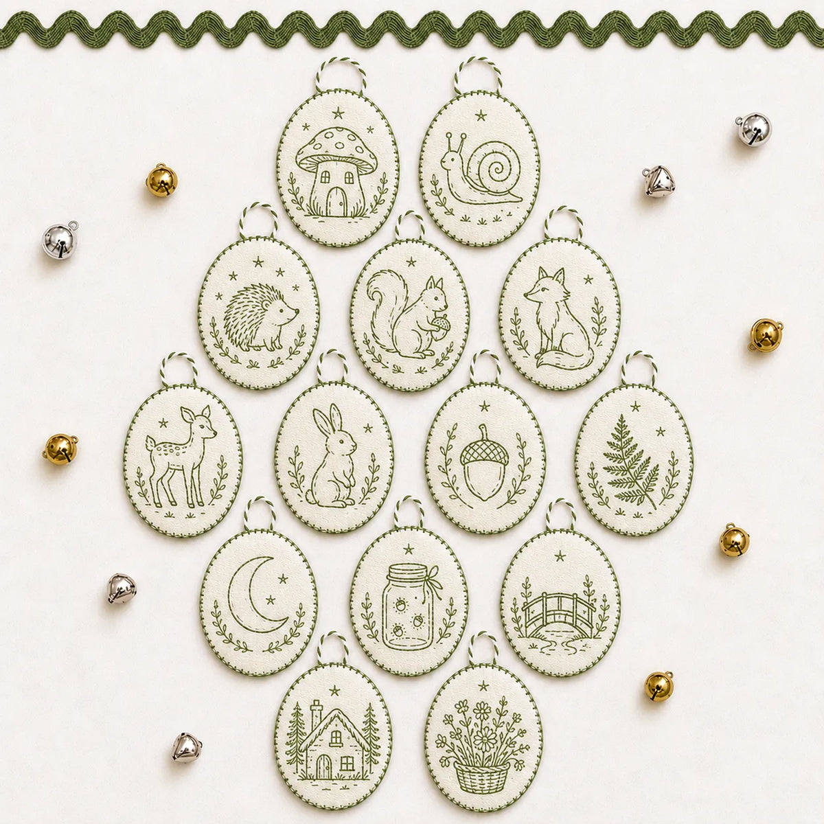 🧵Beginner-Friendly DIY Heirloom Oval Embroidery Ornament Kit Collection | Complete Kit with All Tools & Step-by-Step Guide Included 💕