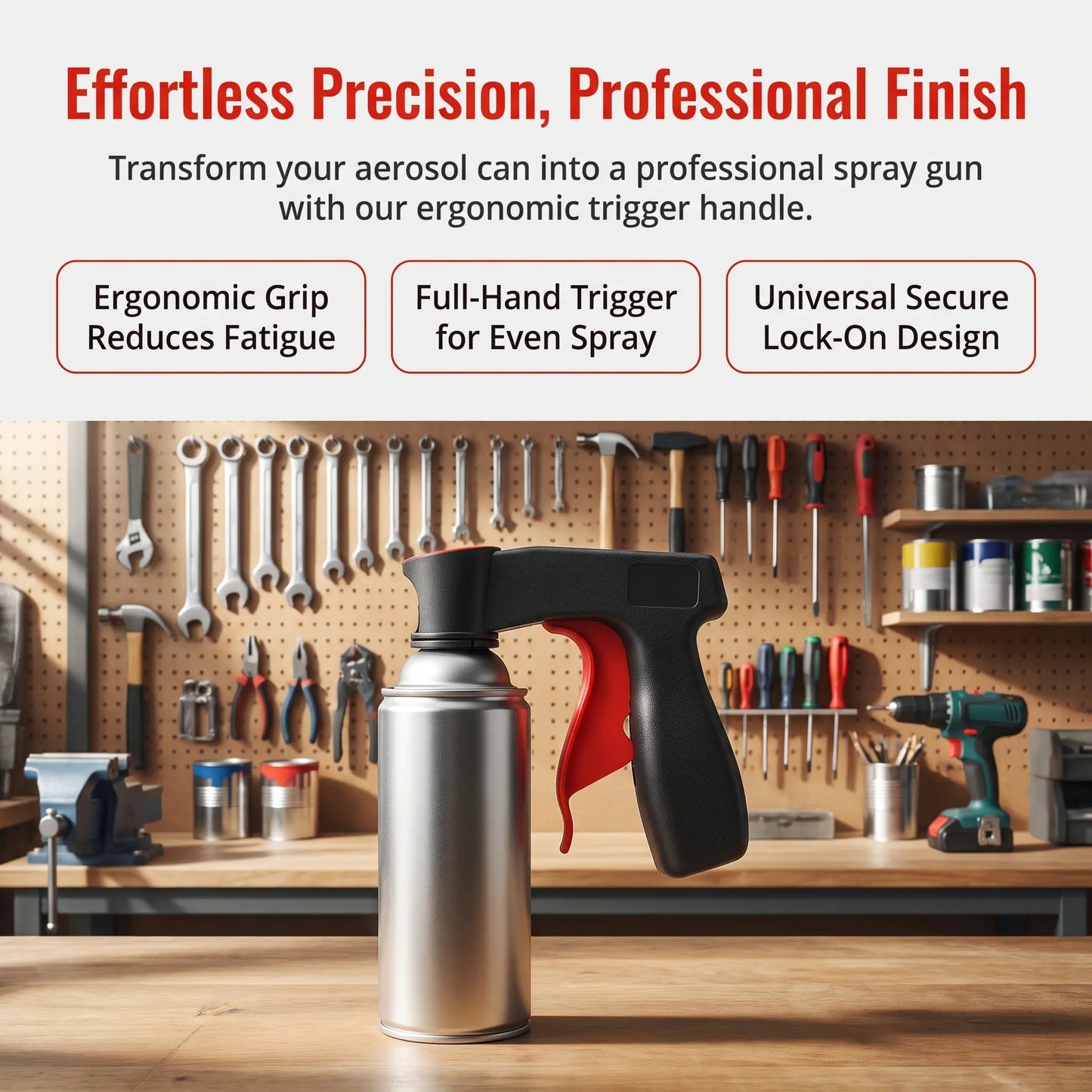 🔥Limited Time 49% OFF | Universal Ergonomic Spray Gun Handle for Car Refinishing & DIY Painting