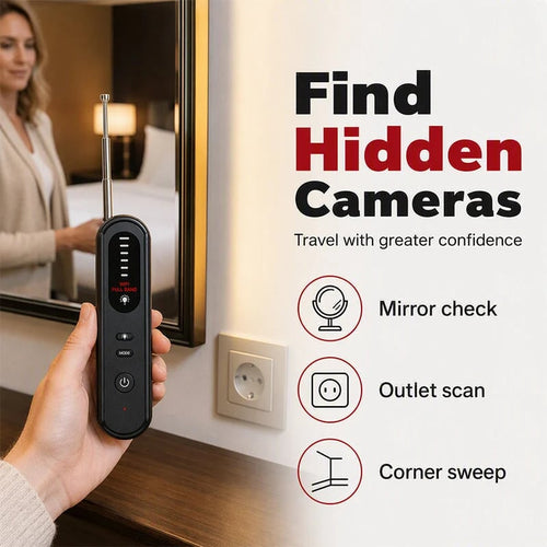 🔥HOT SALE🔥🛡️ 50% OFF NOW! 🔍 Anti-Spy Camera & GPS Detector – Portable, Sensitive & Easy-Scan – Find Hidden Cameras & Trackers Anywhere 📡