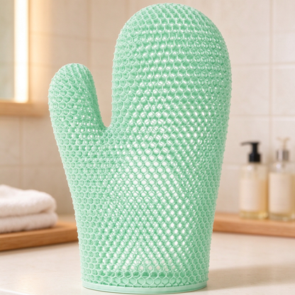 Honeycomb mesh shower scrub gloves