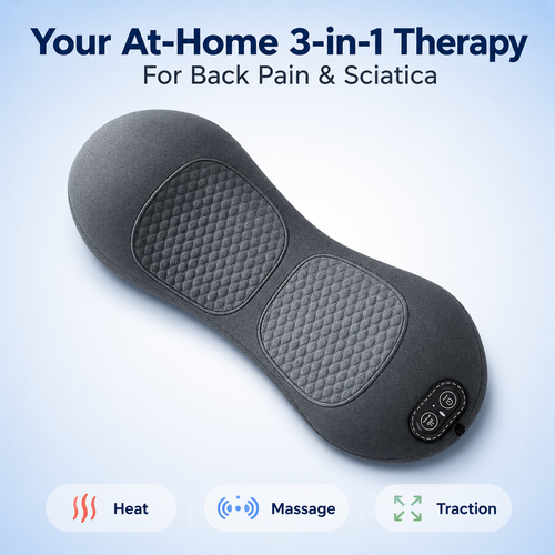 3-in-1 Multi-functional Lumbar and Cervical Support Pillow