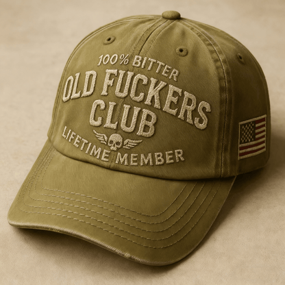 🔥 2026年买二送一🧢 展现你的态度！复古“老家伙俱乐部”帽子😎🔥 风格大胆，绝对是完美的搞怪礼物！🎁