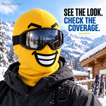 😎 Funny Face Ski Mask – Full-Cover Winter Balaclava