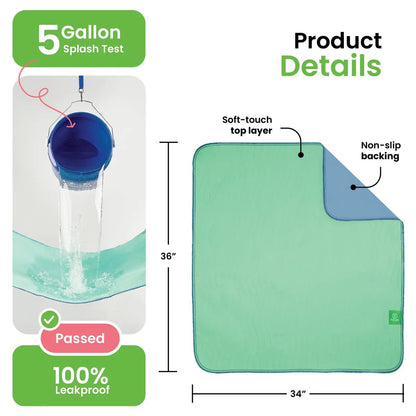 🛡️Reusable Heavy Absorbency Bed Pads | Waterproof Leakproof Underpad for Kids, Adults & Pets