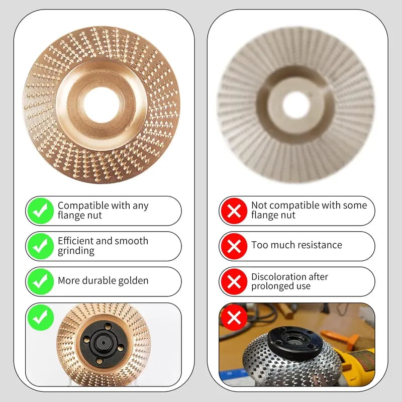 🪵Heavy-Duty Wood Carving Disc Set (3PCS)
