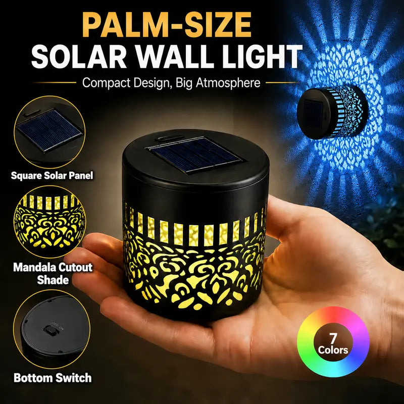 ☀️💡Solar Mandala Wall Lights Outdoor
