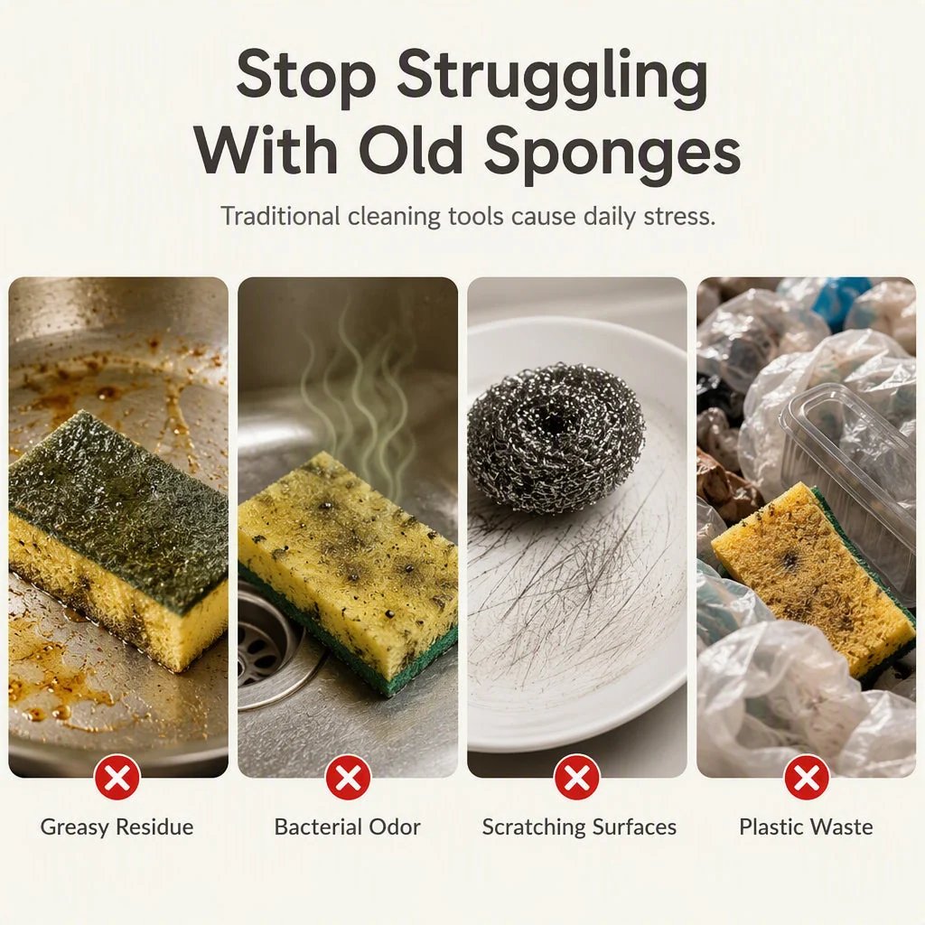 🥗✨Cute fruit-shaped dishwashing sponge brush🧴🍲