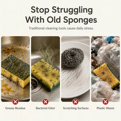 🥗✨Cute fruit-shaped dishwashing sponge brush🧴🍲