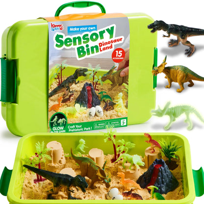 🦖 Kids Sensory Play Bin – Dinosaur, Space, Ocean & Halloween Activity Kit
