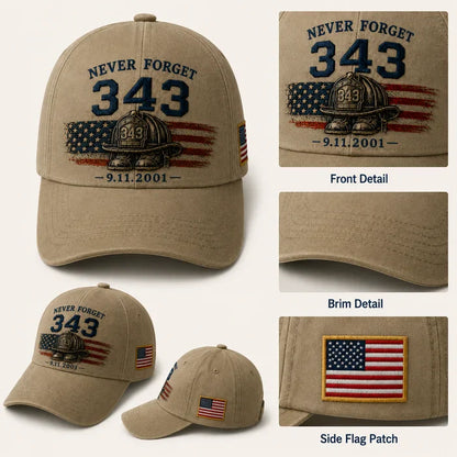 🧢Never Forget 343 Memorial Cap