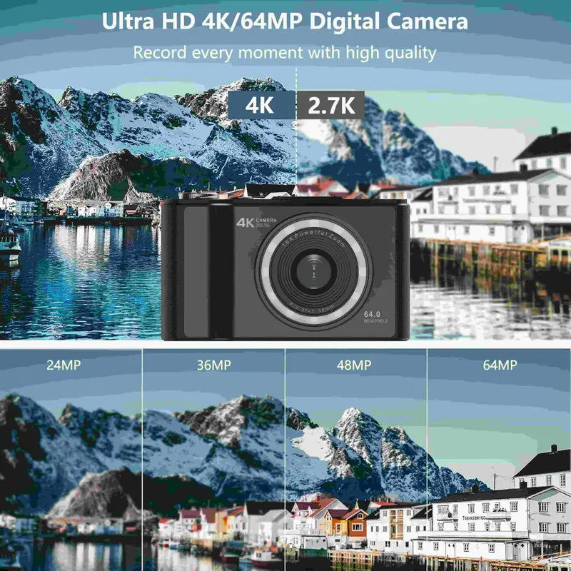 4K Digital Camera for Photography