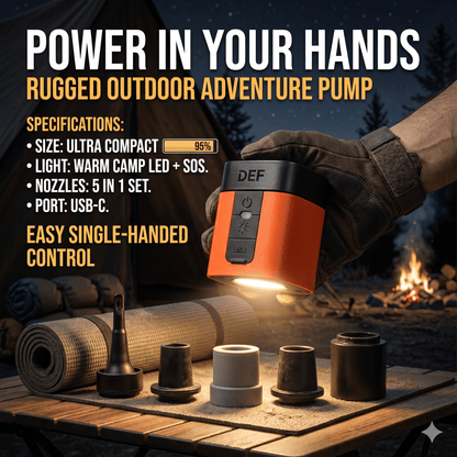 Pocket-Sized Power. Inflate Anything in Seconds.