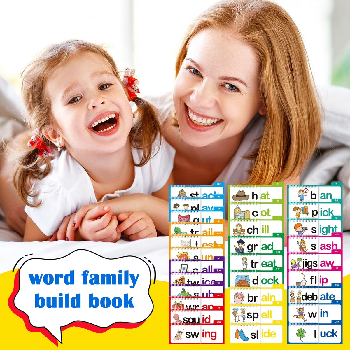 📚 50% OFF Kids Word Building Book – Interactive Phonics Activity Set For Early Reading & Vocabulary Learning