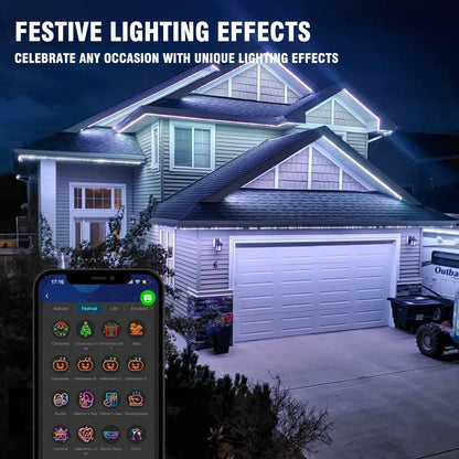 🎅Early Christmas 49% OFF - Smart Rainbow LED Permanent Outdoor Light - Smartlight 🎁