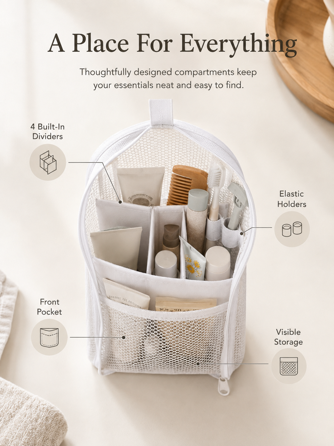 Standli – Self Standing Travel Toiletry Pouch