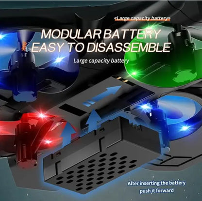 Colorful LED Stunt Fighter Jet Drone