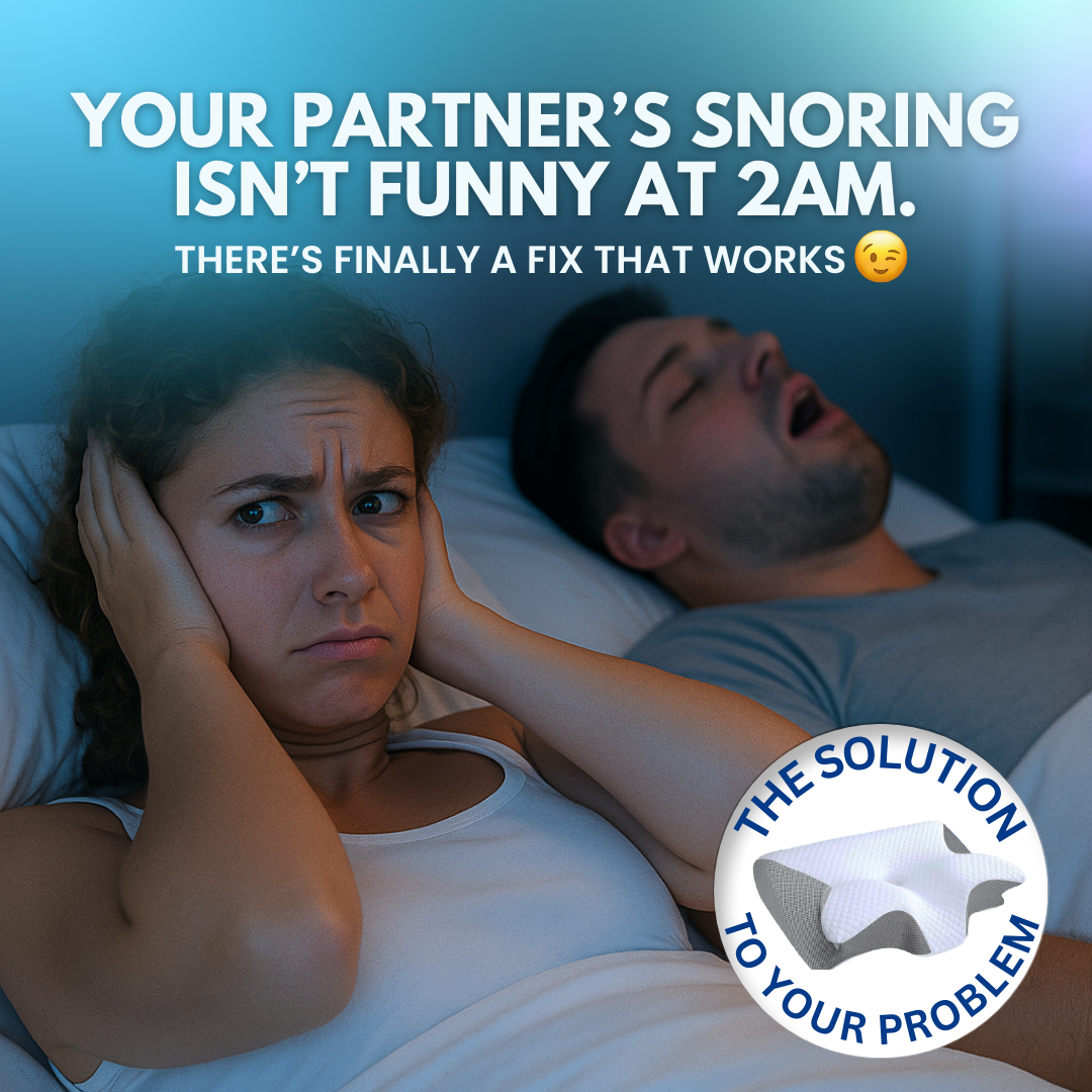 The Pillow That Silences Snoring - By Fixing Your Sleep Posture |  10 Year Sale 60% OFF