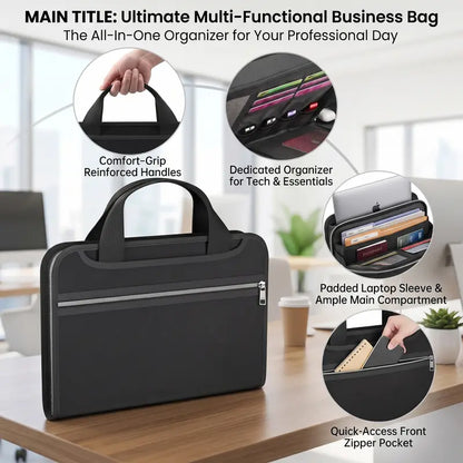 🔥 Fire-Resistant Document Organizer Bag 💖 Large Capacity A4 File Storage Case