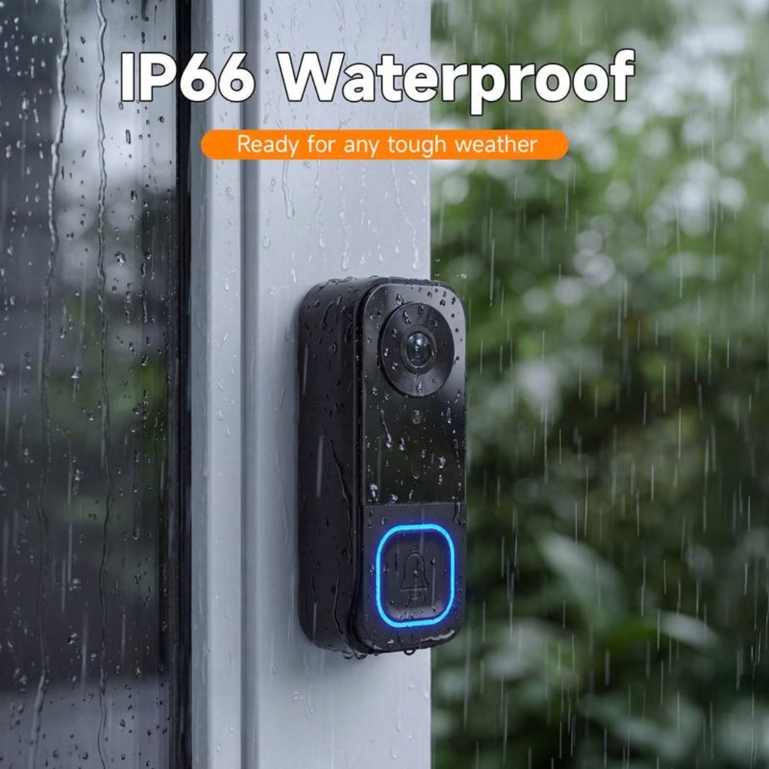 🔔 EntryView 1080P Video Doorbell with 4.3″ Indoor Screen — No App or Home Wi-Fi