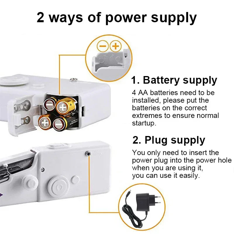 🔥Hot Deal｜Portable Handheld Sewing Machine, Fast Fabric Repair At Home