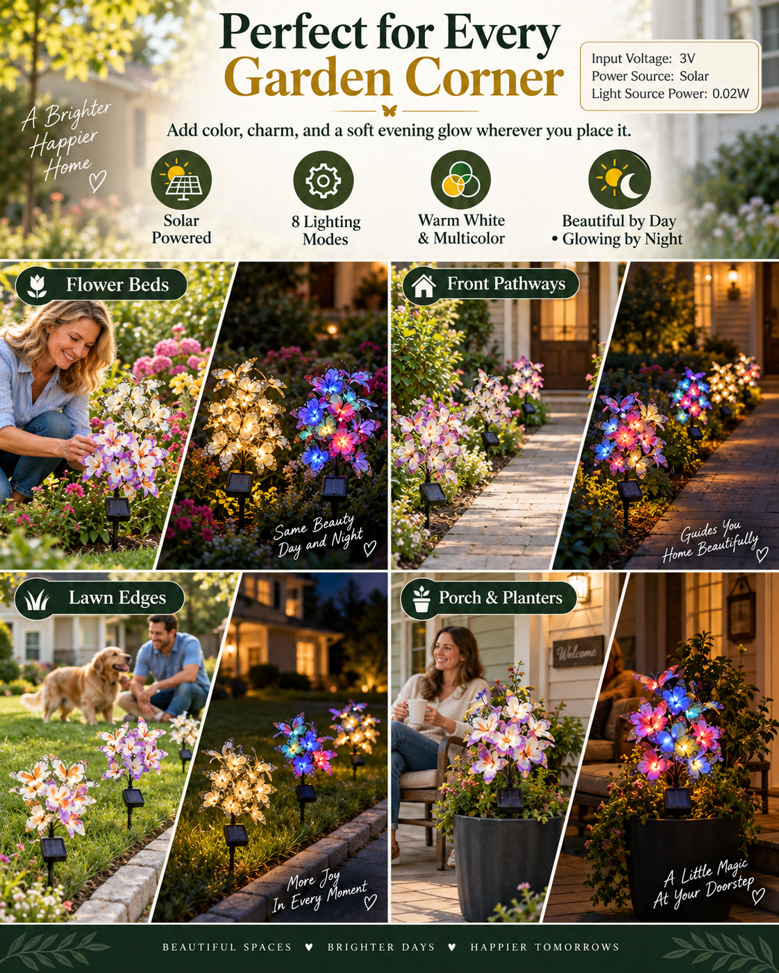 🦋✨ 50% OFF – Solar Butterfly Garden Lights | Beautiful by Day, Magical After Dark
