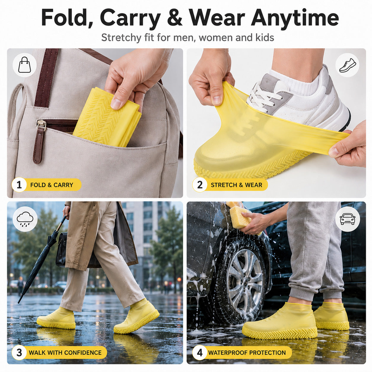 👟Pro-Grade Wear-Resistant Waterproof Shoe Covers (Reinforced Silicone)