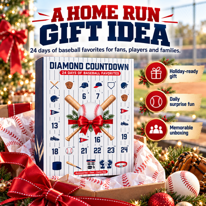 ⚾ 24-Day Baseball Advent Calendar – Daily Diamond Countdown Surprises