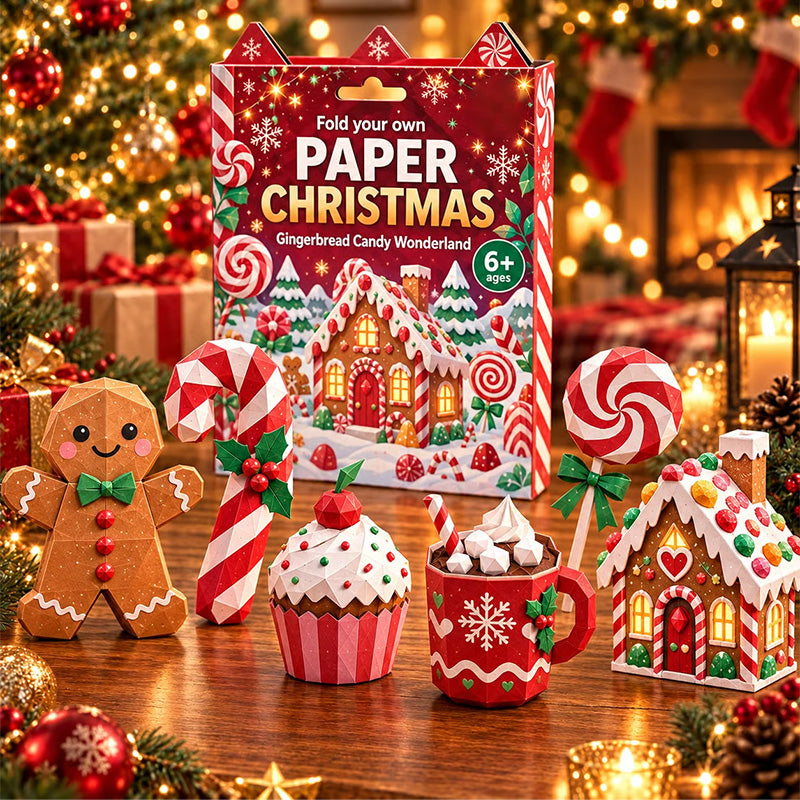 🎄DIY Christmas Paper Craft Kit🎅 – Fold, Create & Build Your Own Festive Village ✂️
