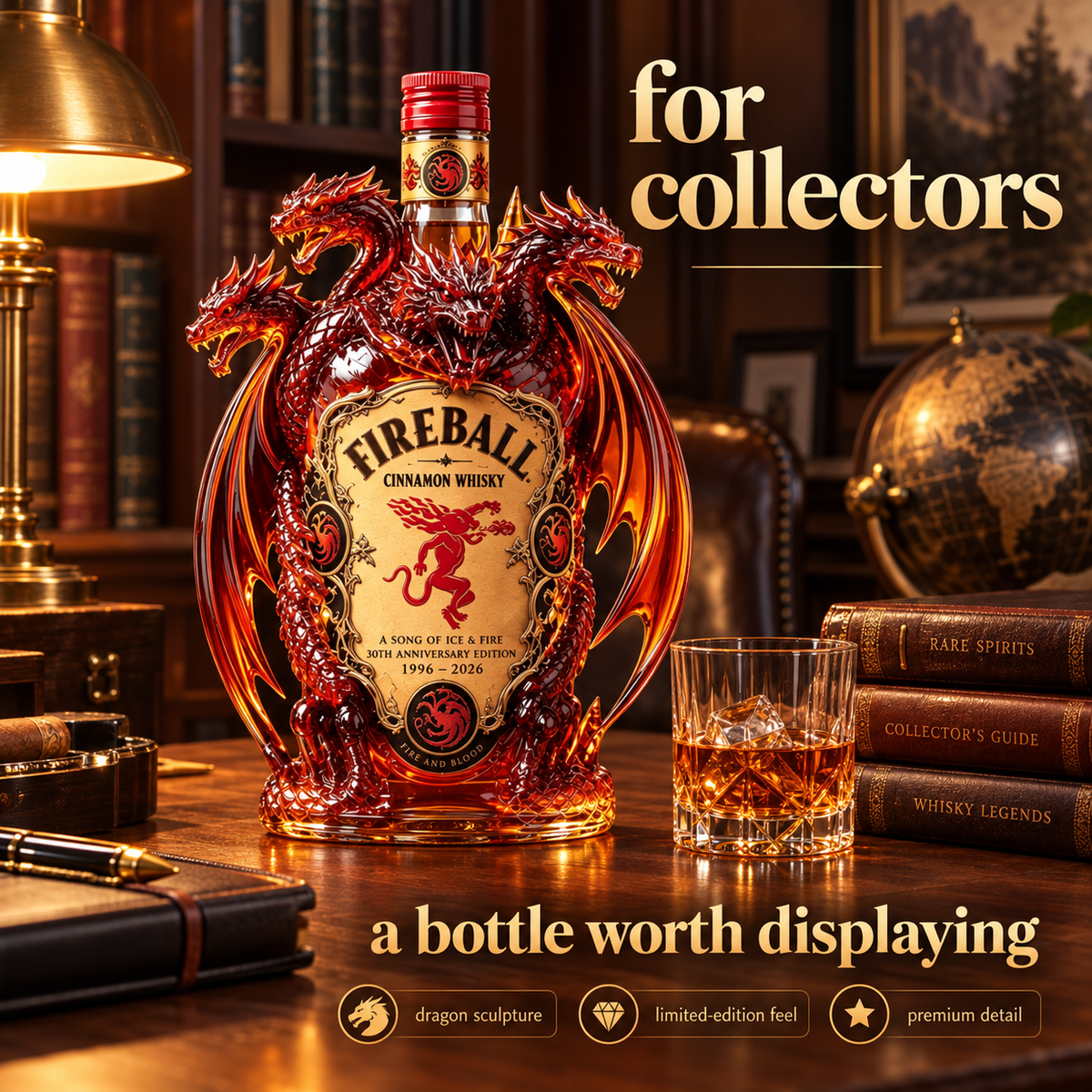 🐉🔥 Legendary Dragon Bar Decanter – Sculpted Collector Bottle for Home Bar & Gifting